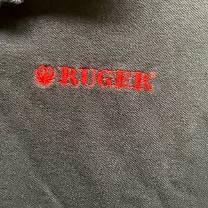 Ruger Short-Sleeve Polo Shirt, Men's XL Black. Jerzees.